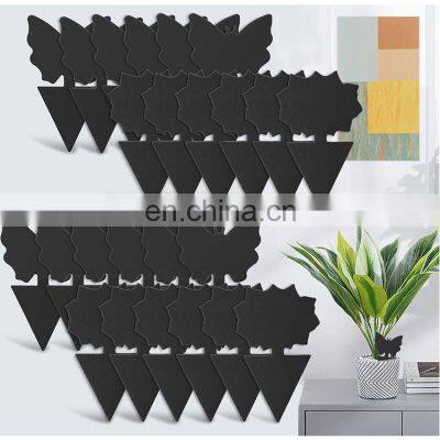 Catch insect glue trap  agricultural fruit   flower shaped black sticky trap  fly exterminator sticky insect trap