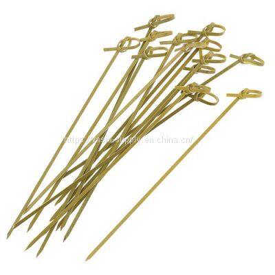 Bamboo Knot Picks 18cm natural bamboo appetizer toothpicks