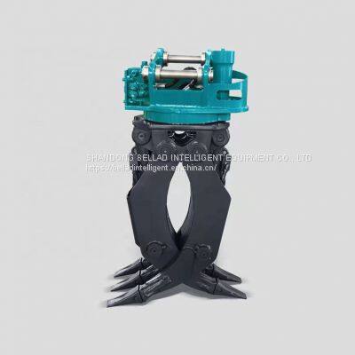 Hydraulic Five Finger Magnetic Sorting Rotating Bucket Excavator Grapple