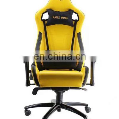 2021 fashion high end good quality ergonomic 4D armrest reclining gaming chair with footrest and massage suit for European Marke