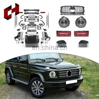 CH Modified Upgrade Seamless Combination Headlight Exhaust Side Skirt Body Kit For Mercedes-Benz G Class W463 12-18 Old To New