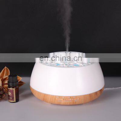 New Design 4 Spray Holes Humidifier Silence Auto Off 400ml Aroma Essential Oil Diffuser photo-2
