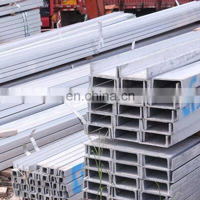 Cheap prices 9m 12m Galvanized steel C U Channel Bar Sizes