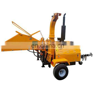 40hp Factory Direct Diesel Engine Wood chipper Crusher with Double Hydraulic Feed