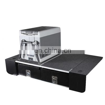 HFTM Factory 4x4 lockers Black Drawer System for TOYOTA  Landcruiser LC100 AW1000 Pick Up Truck SUV Vehicle Bed Storage Box