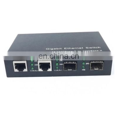 Gigabit SFP  Ethernet switch fiber optic ethernet  media converter optical fiber factory price