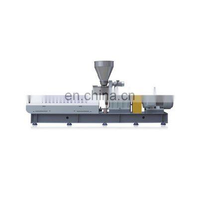 Best Selling Grey Building Block Type Lab Twin Screw Plastic Sheet Machine Extruder Pvc