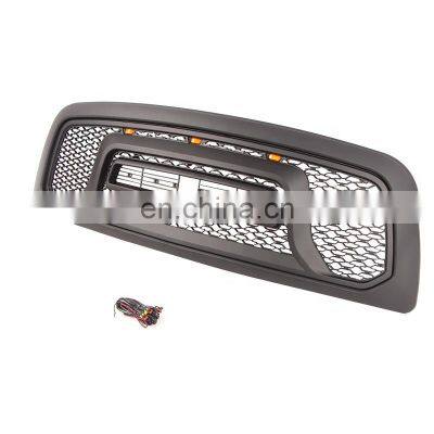 2009 2013 Custom 3 Pieces Led Lights Honeycomb Black Front Grille Car Grill Fit for Dodge Ram 1500