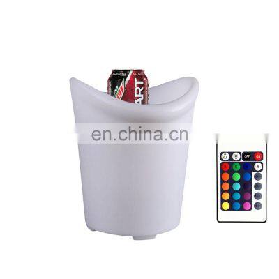 Ice Bucket Trays RGB Color Change Battery Control Drink Barware KTV Bars Wine Champagne Beer Cooler