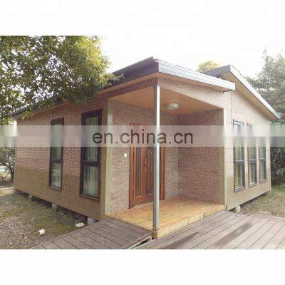 Light steel structure villa with metal carved steel decoration panel