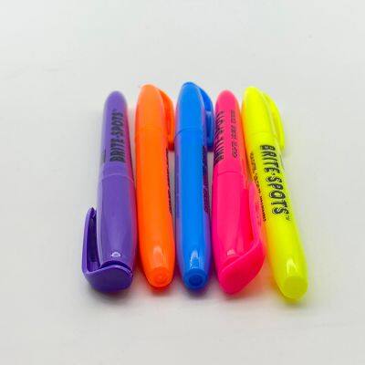 Manufacturer Oem Custom Kids Stationery Fluorescent Highlighter Pen Colorful Pastel Highlighter Marker Pen Set for School photo-4
