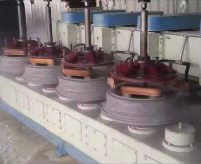 China Manufacture Marble Cylinders Cutting Machine Granite Column Head Profiling Machine photo-2