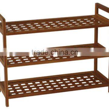 Bamboo 3 shelves shoes Rack