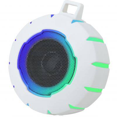 speakers with led light music player subwoofer mini led Waterproof bluetooth shower speaker