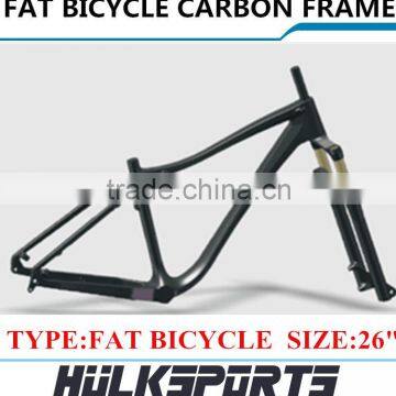 High Quality Cheap 26ER Carbon Fat Bicycle Frame Carbon Fat Bike Carbon Frame