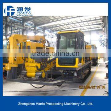 40T back force ,HFDP-40 hydraulic horizontal drilling rig with pipe rack, laying of electricity / comminications cable