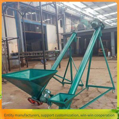 Dry and Wet Powder Screw Feeder, 219 Tubular Canning Elevator, Two-phase Electric Chicken Feed Auger Conveyor photo-3