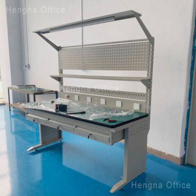 Mechanic Workbench With Storage Cabinets for Auto Repair Shop, Scratch-Resistant Powder Coated Steel Tool Bench With 4 Casters, China Manufacturer