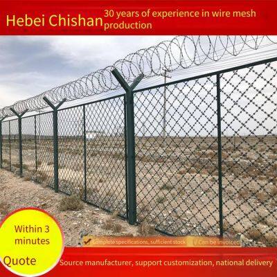 anti-climbing fence mesh for detention centers, barbed steel mesh wall fence for borders, chishan encrypted type 358 fine mesh