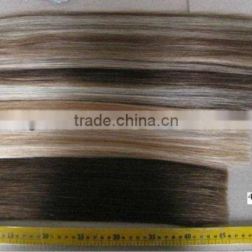 Human remy hair weft piano hair color in different length