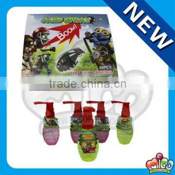 Plants vs Zombies BOOM acid spray candy with labels