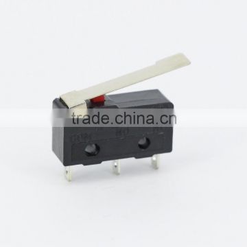 3pin All New Limit Switch Long Handle, N/O N/C 5A250VAC KW11-3Z Micro Switch Factory direct sale