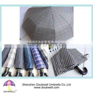 2015 custom high quality auto umbrella, automatic hook handle umbrella