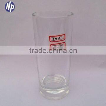 7oz transparent white glass drinking cups fashion designed