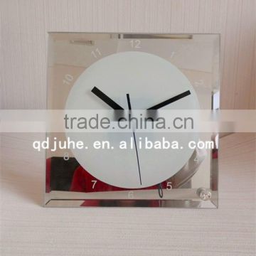 2015 Newest Wholesale personalized blank sublimation smooth glass clock