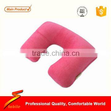 STABILE Plastic inflatable flocking neck pillow