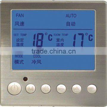 LCD Room Thermostat for air condition-glass surface touch type (lcd display thermostat,lcd display thermostat)