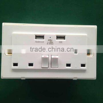 110-240V 16A UK Usb Wall Socket OEM Stickers for Ipad Iphone High Speed photo-4
