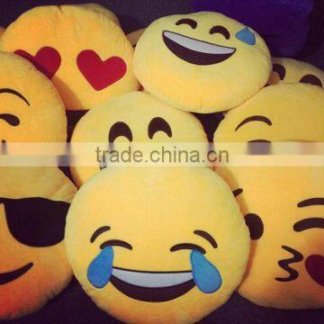 Emoji patched,Cushion emoji/free sample Custom Made cheap emoji cushion For Sale