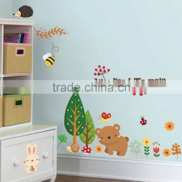 Woodland Animals Removable Wall Sticker Owl Birds Baby's Nursery Decals Decor