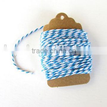 Baker's Twine - Blue & White Cotton Baker's Twine 10 Meters 12 ply