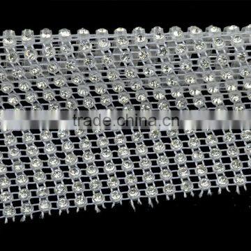 Rhinestone Trims With 10 Yards in Plastic Ribbon, Fashion Elastic Stretch Rhinestone Trimming Rolls Sheets for Party Decoration photo-3