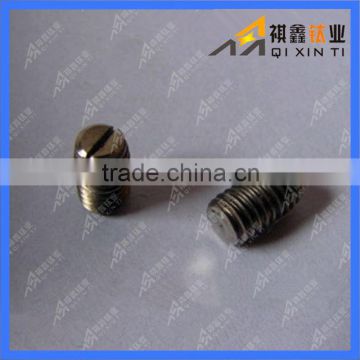 DIN84 titanium slotted cheese head screws