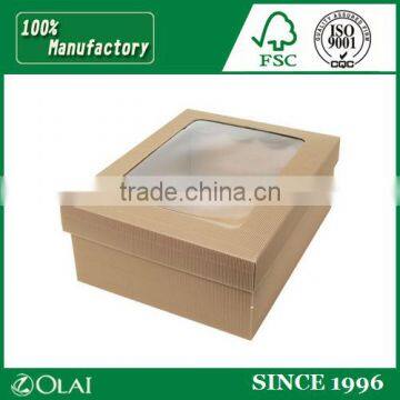 Brown Colour Window Box,Cardboard Box With Window