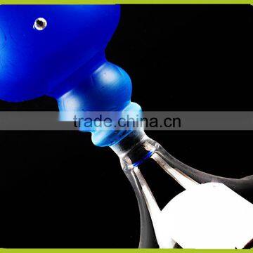 Elegant Frosted Ice Blue Snowflake Winter Jeweled Glass Candle Holders for Christmas Table Top Decor photo-3