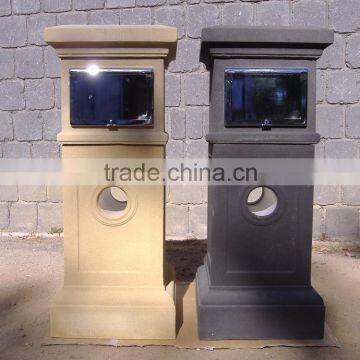 Factory wholesale outdoor nature stone mail box, mail letter stone post box