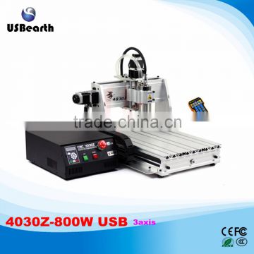 high quality CNC Router machine 4030Z-800W USB 3axis with mach3 remote control handwheel