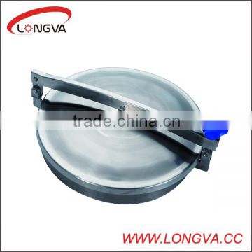 China professional stainless steel sanitary atmospheric pressure DN200 DN300 DN400 DN500 round manhole cover/manway door