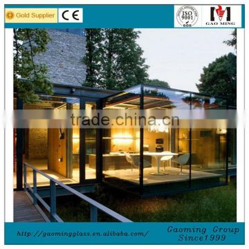 prefabricated glass house,winter garden,sunroom panels for sale