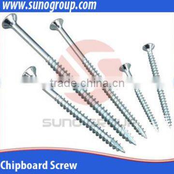 High Precision Flat Head White Zinc Self Tapping Screws