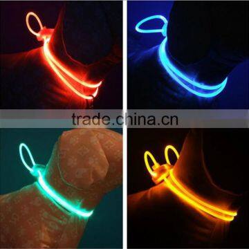 Pet Dog Safety Collar Changeable Flashing Light LED Pets Cat & Dog Collar Flash Sling Rope