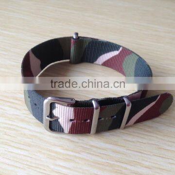 20mm Camouflage Nato Cuff Nylon Watch Band photo-2