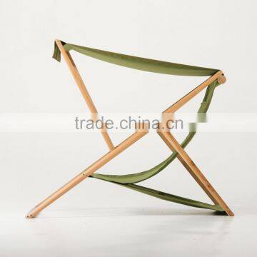 XZ Shape Outdoor Wooden Folding Beach Chair photo-5