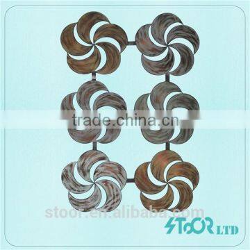 Chic netal flower shape wall art decoration