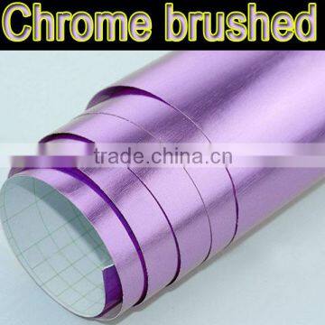 Purple Brushed metallic sticker 1.52*30m