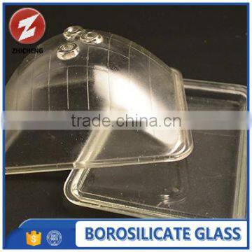 custom acrylic transparent clear glass lamp cover